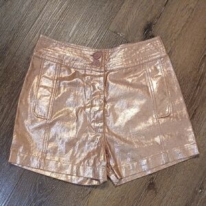 Antik Batik Pink Metallic Shorts Size XS